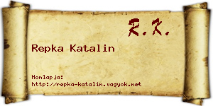 Repka Katalin névjegykártya